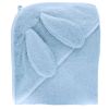 Cape de bain lapin bleu ciel 100x 100