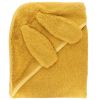 Cape de bain lapin moutarde 100x100