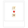 Carte polaroid I love you