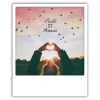 Carte polaroid Santé et Amour