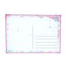 Carte postale transparente à paillettes 