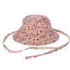 Chapeau de soleil bébé fleurette rose 6-12 mois