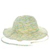 Chapeau de soleil à fleurs 0-6 mois