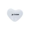 Cœur en céramique blanc 