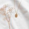 Collier médaillon gravé lettre Z