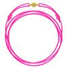 Cordon rose fluo fermoir doré