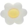 Grand coussin pâquerette jaune et blanc 