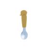 Cuillère avec manche éléphant silicone jaune