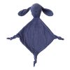 Doudou lapin éponge bleu foncé