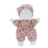Doudou lutin imprimé fleuri - Fleurette rose
