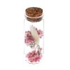 Bouteille fleur séchée rose