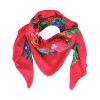 Foulard fuchsia à fleurs 