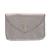 Grand porte-monnaie enveloppe cuir bronze