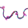 Guirlande tresse pompons multicolore