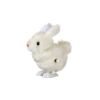 Lapin sauteur en peluche blanche