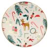 Lot de 8 assiettes festive de Noël