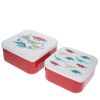 Lot de 2 boîtes à goûter dinosaures