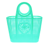 Panier shopping plastique vert 