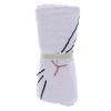 Petit lange moustache rose 70x70