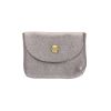 Petit porte-cartes cuir bronze 