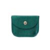 Petit porte-cartes cuir vert foncé