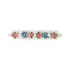 Porte manteau 3 crochets fleurs Polka Folk