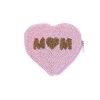 Porte-monnaie cœur rose et doré mom