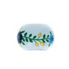 Rond de serviette fleurs bleues
