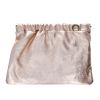 Sac pochette cuir or rose