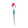 Stylo en bois sculpté perroquet blanc