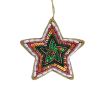 Suspension de Noël étoile multicolores