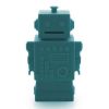 Tirelire robot Mr Robert bleu canard