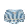 Trousse de toilette Vanity rayée bleue - P'tit bichon