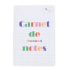 Carnet de bonnes notes multicolore