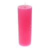 Bougie striée rose fuchsia