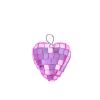 Suspension cœur à facettes 4 cm