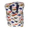 Sac à dos enfant double poignées bleues Dinosaures