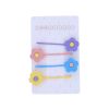 Lot de 4 barrettes à fleur