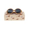 Lunettes de soleil enfant rondes camel 3-8 ans