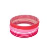Lot de 12 bracelets en métal indien dégradés rose
