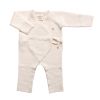Combinaison bébé en coton crème 3-6 mois