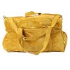 Sac à langer velours moutarde