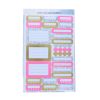 Planches stickers pour fourniture rose doré