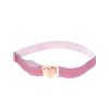 Ceinture élastique boucle coeur rose pailleté - Dans mon jardin