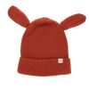 Bonnet oreilles lapin terracotta