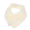 Bavoir bandana crème pointelle