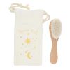 Brosse à cheveux bébé en bois étoiles - Curiosité du ciel