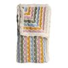 Couverture en tricot multicolore