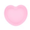 Assiette cœur silicone rose