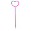 Stylo tube en forme de cœur rose